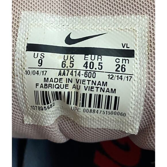 Nike Zoom Winflo 5 Women's Running Shoe 9 Gray Cream Mesh Orange Swoosh Lace Up - Picture 2 of 9